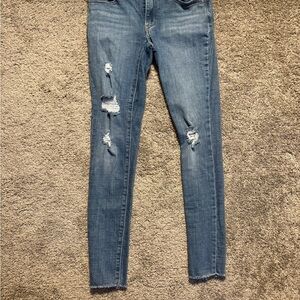 Levi's Women's Distressed Blue Jeans